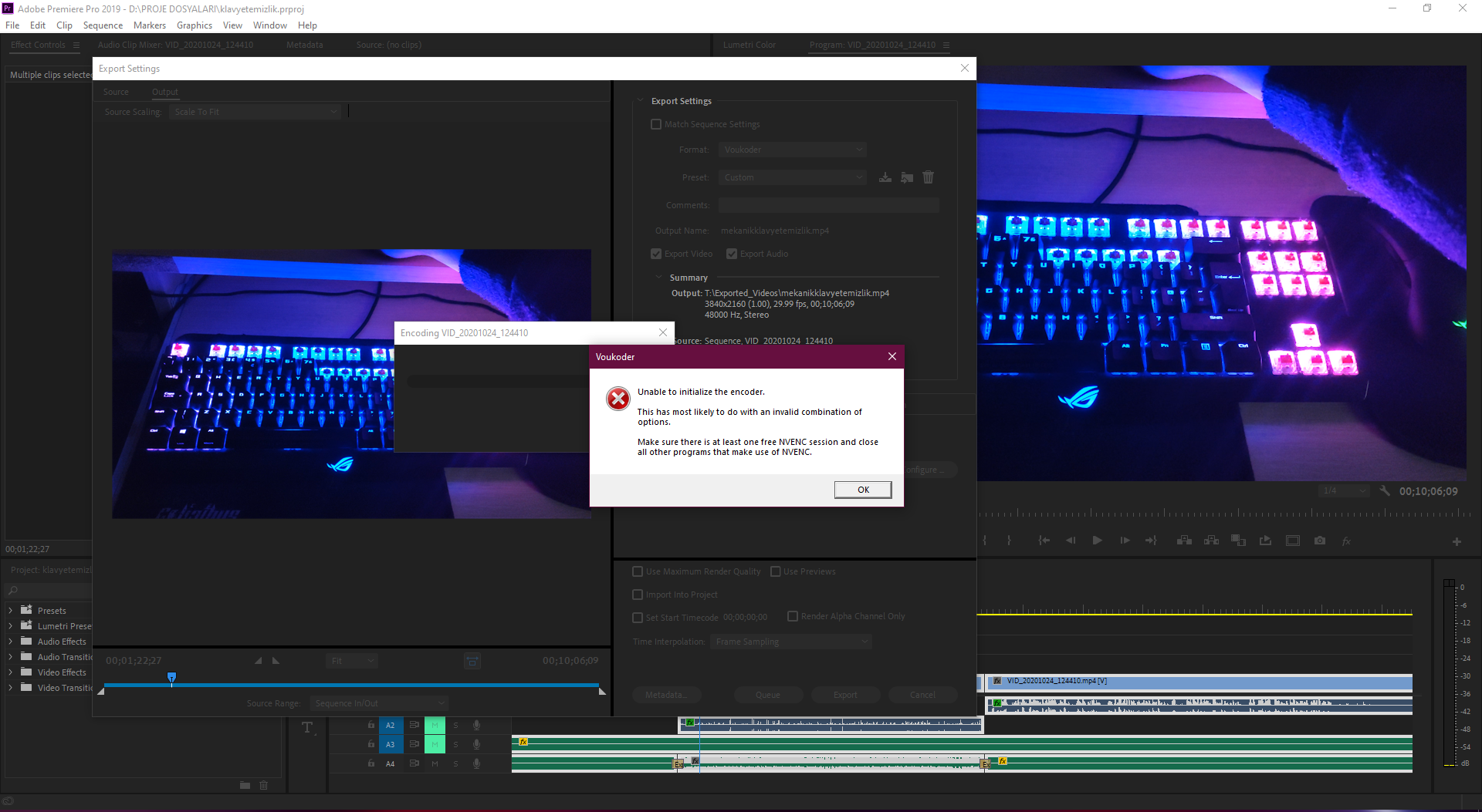 Nvenc adobe best sale premiere pro