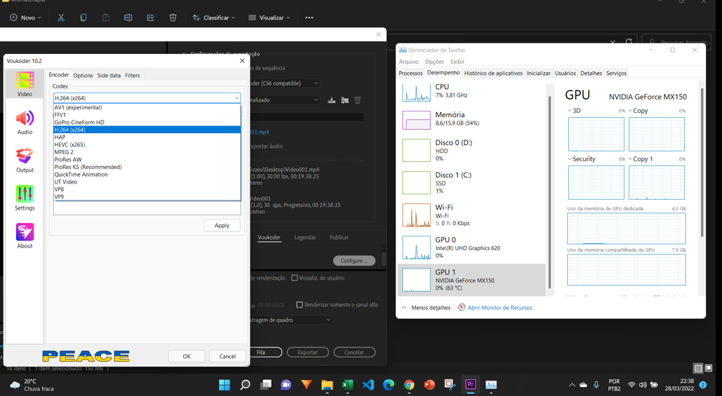 Codec NVIDIA don t appear in Premiere 2019 settings Knowledge